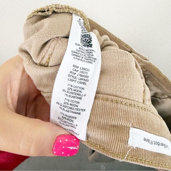 Frame Corduroy Flare Wide Leg Pants Stretch Le Berdot Size 34 - Picture 6 of 6